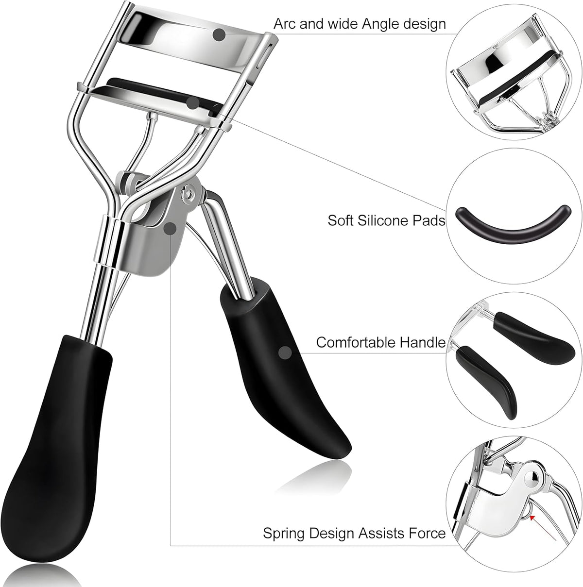 Long Lasting Eyelash Curler – Professional Lash Curler for Natural Lift & Stunning Curls
