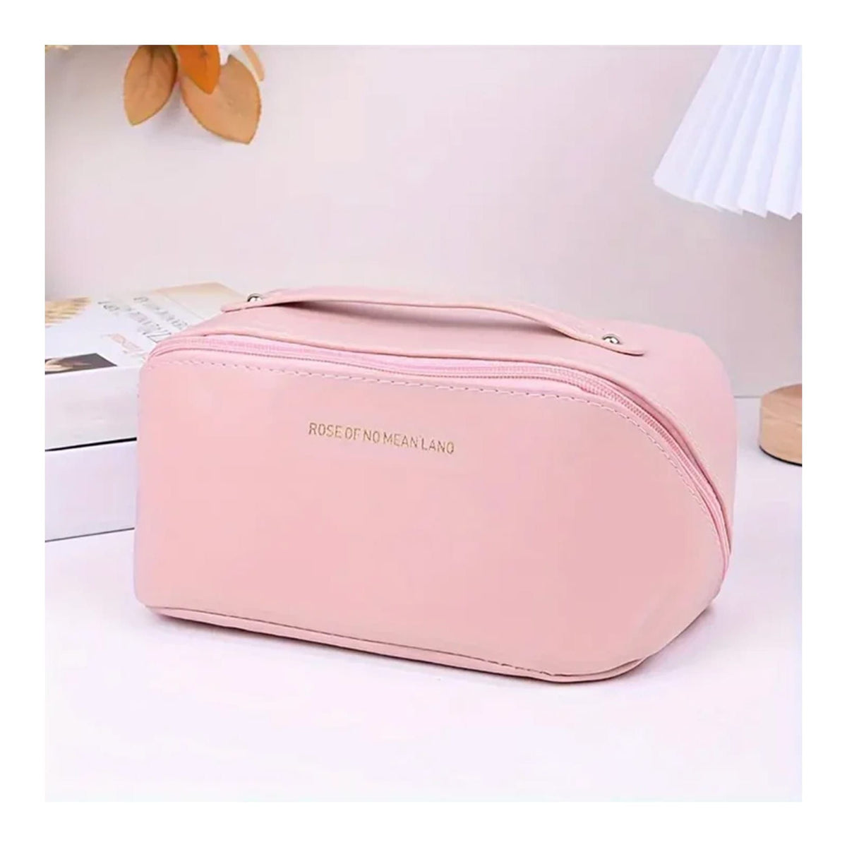 Large Capacity Travel Cosmetic Bag – Black | Makeup & Toiletry Organizer
