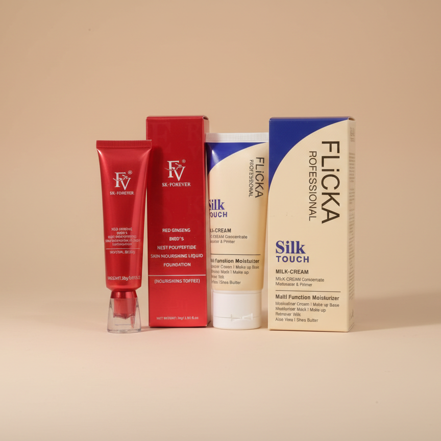 Flicka 2-in-1 Makeup Set – Primer & Foundation Combo