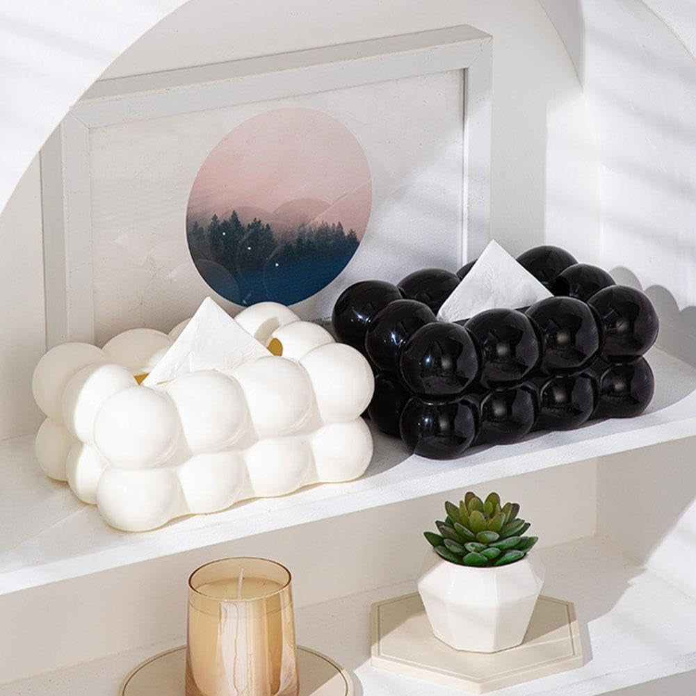 Bubble Shape Tissue Box Holder – Stylish Plastic Tissue Cover