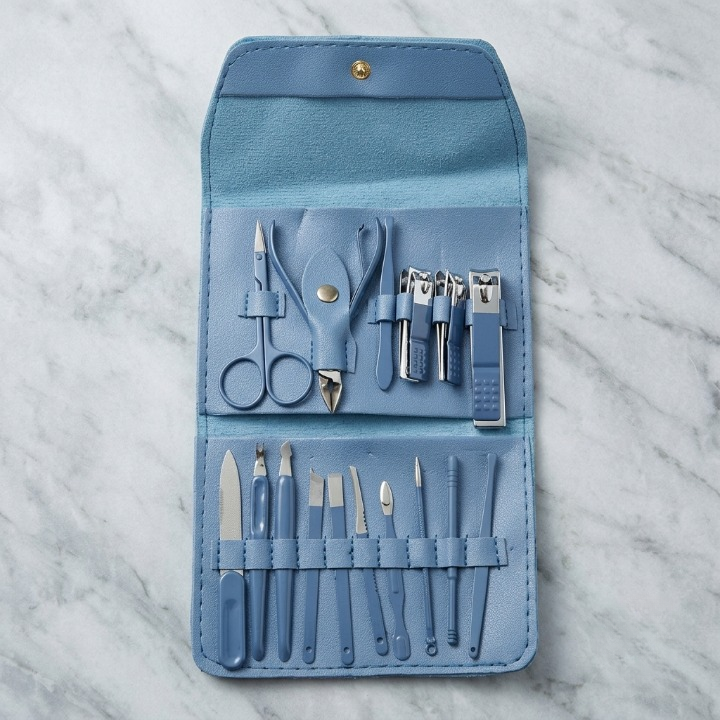 16-Piece Manicure & Pedicure Kit – Stainless Steel Nail Care Set