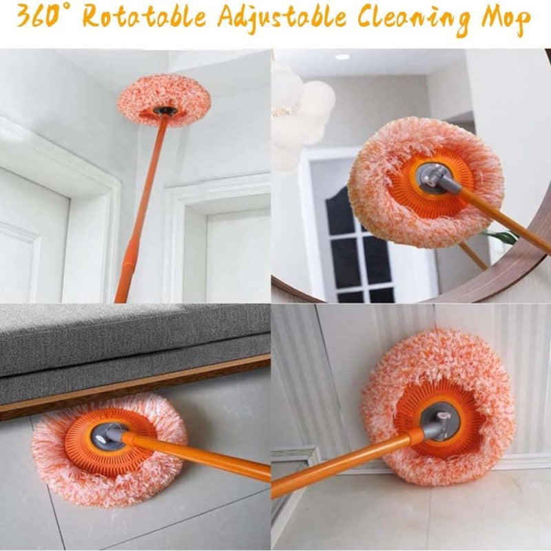 360° Rotatable Adjustable Cleaning Mop | Lightweight Microfiber Floor Mop