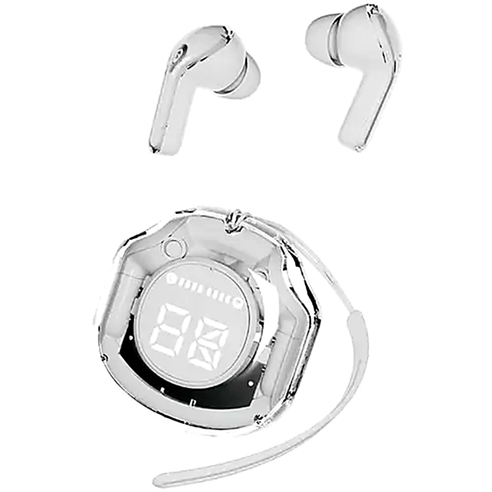 Air 39 Wireless Earbuds – Bluetooth 5.3 ENC Noise Cancelling Gaming Earbuds with Transparent Display Case
