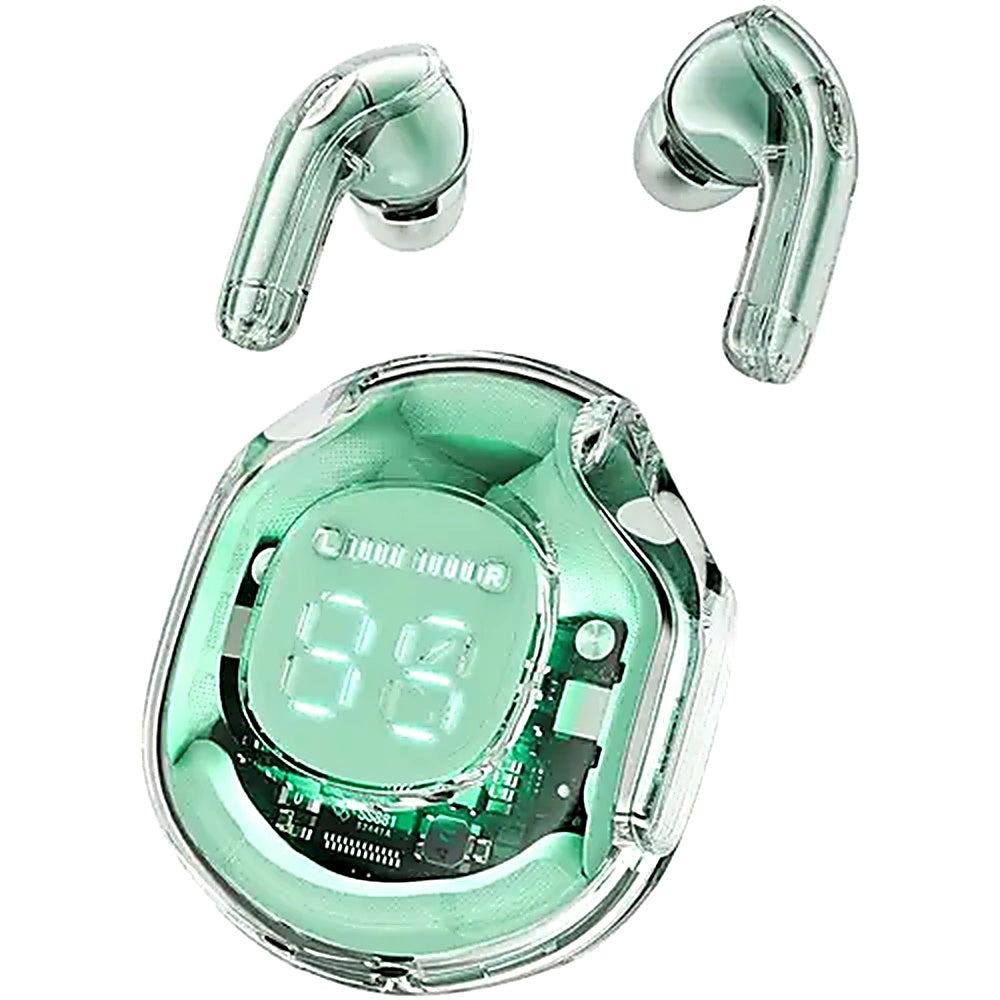 Air 39 Wireless Earbuds – Bluetooth 5.3 ENC Noise Cancelling Gaming Earbuds with Transparent Display Case