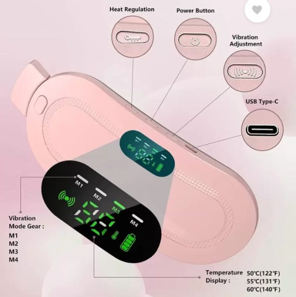 Portable Menstrual Heating Cramp Pad Belt for Women – Comfort & Relaxation