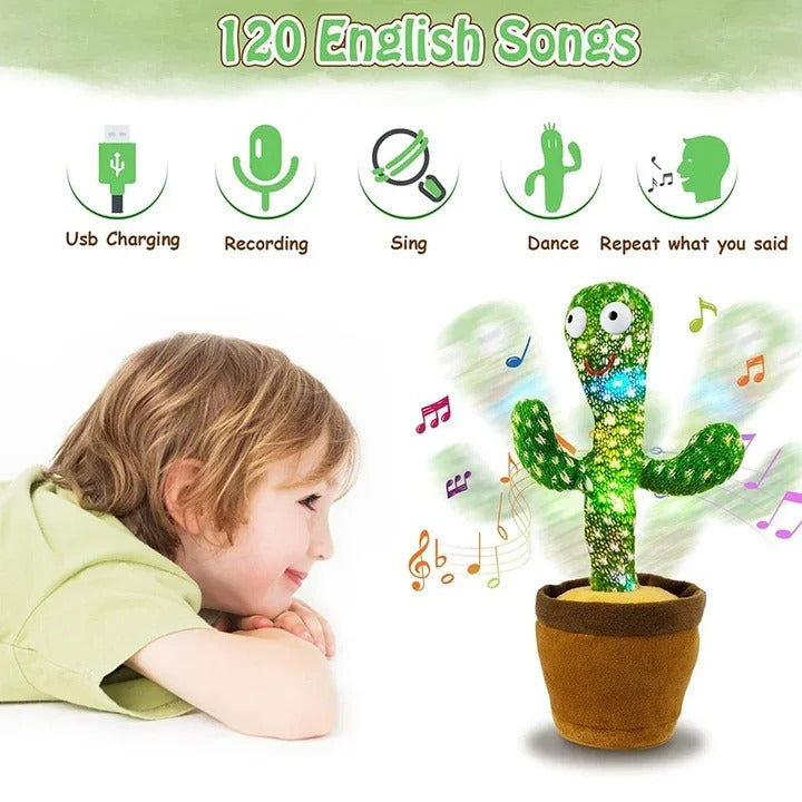 Dancing Cactus Toy – Singing & Talking Plush