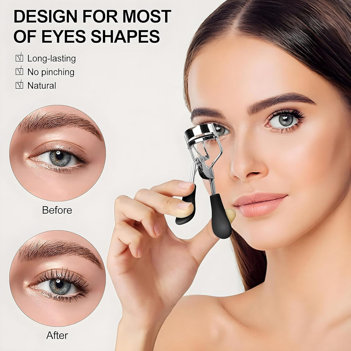 Long Lasting Eyelash Curler – Professional Lash Curler for Natural Lift & Stunning Curls