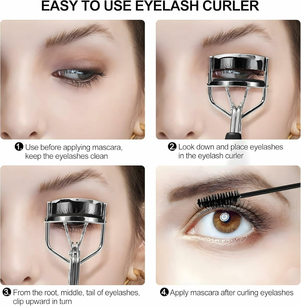 Long Lasting Eyelash Curler – Professional Lash Curler for Natural Lift & Stunning Curls