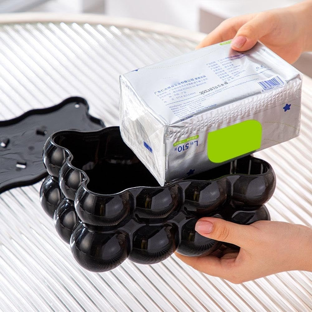 Bubble Shape Tissue Box Holder – Stylish Plastic Tissue Cover