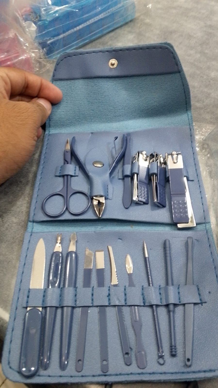 16-Piece Manicure & Pedicure Kit – Stainless Steel Nail Care Set