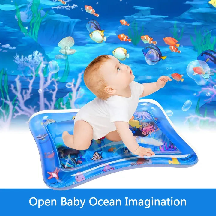 Baby Water Play Mat – Inflatable Tummy Time Sensory Activity Ma