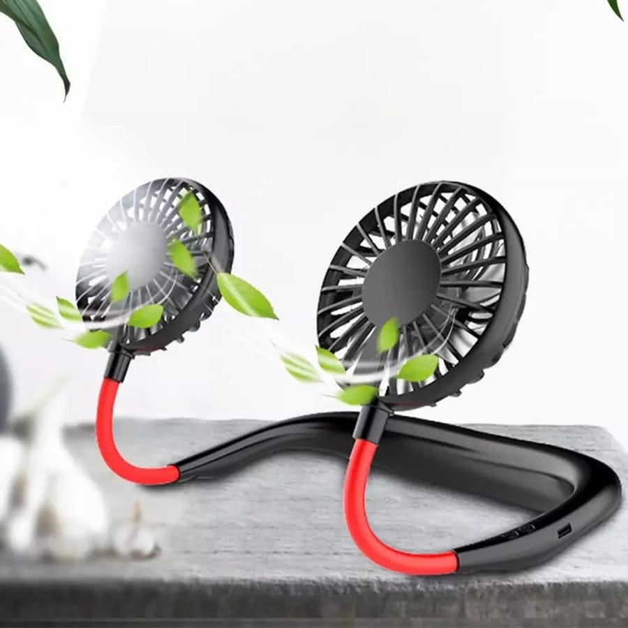 7-Wing Rechargeable Neck Fan – Portable Hands-Free Personal Fan