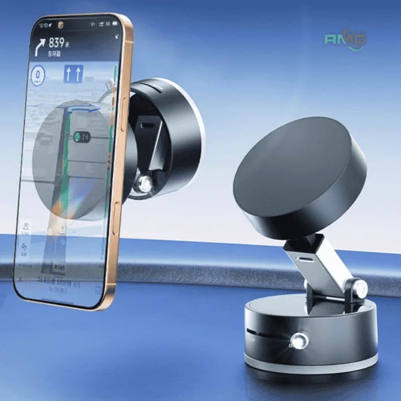 Magnetic Suction Phone Holder – Foldable 360° Adjustable Car & Desk Phone Mount