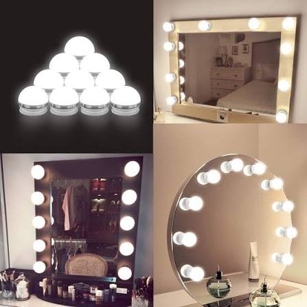 10 Bulbs Mirror Vanity Lights – 3 Modes Makeup & Dressing Table Lights