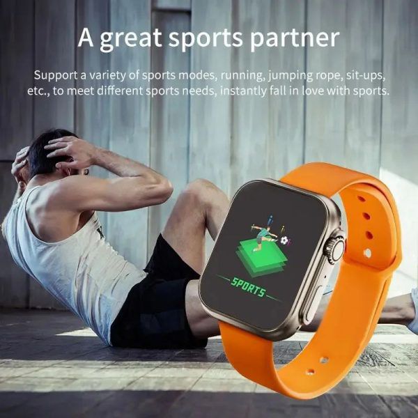 D20 Ultra Smart Watch | Heart Rate & Blood Pressure Monitor | Fitness Tracker