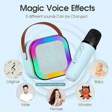 K12 Portable Bluetooth Speaker with Wireless Mic | Karaoke Speaker