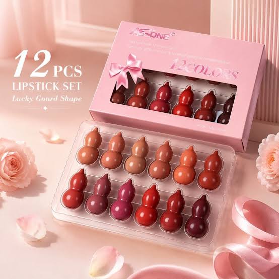 Mini Lipstick Set – Lucky Gourd Shape Cute Compact Lip Color Collection
