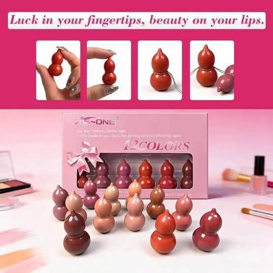 Mini Lipstick Set – Lucky Gourd Shape Cute Compact Lip Color Collection